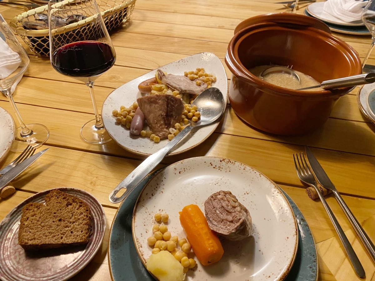 Traditional ingredients of Cocido Madrileno