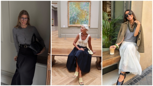 Las siete faldas midi que serán las más populares de la primavera 2025