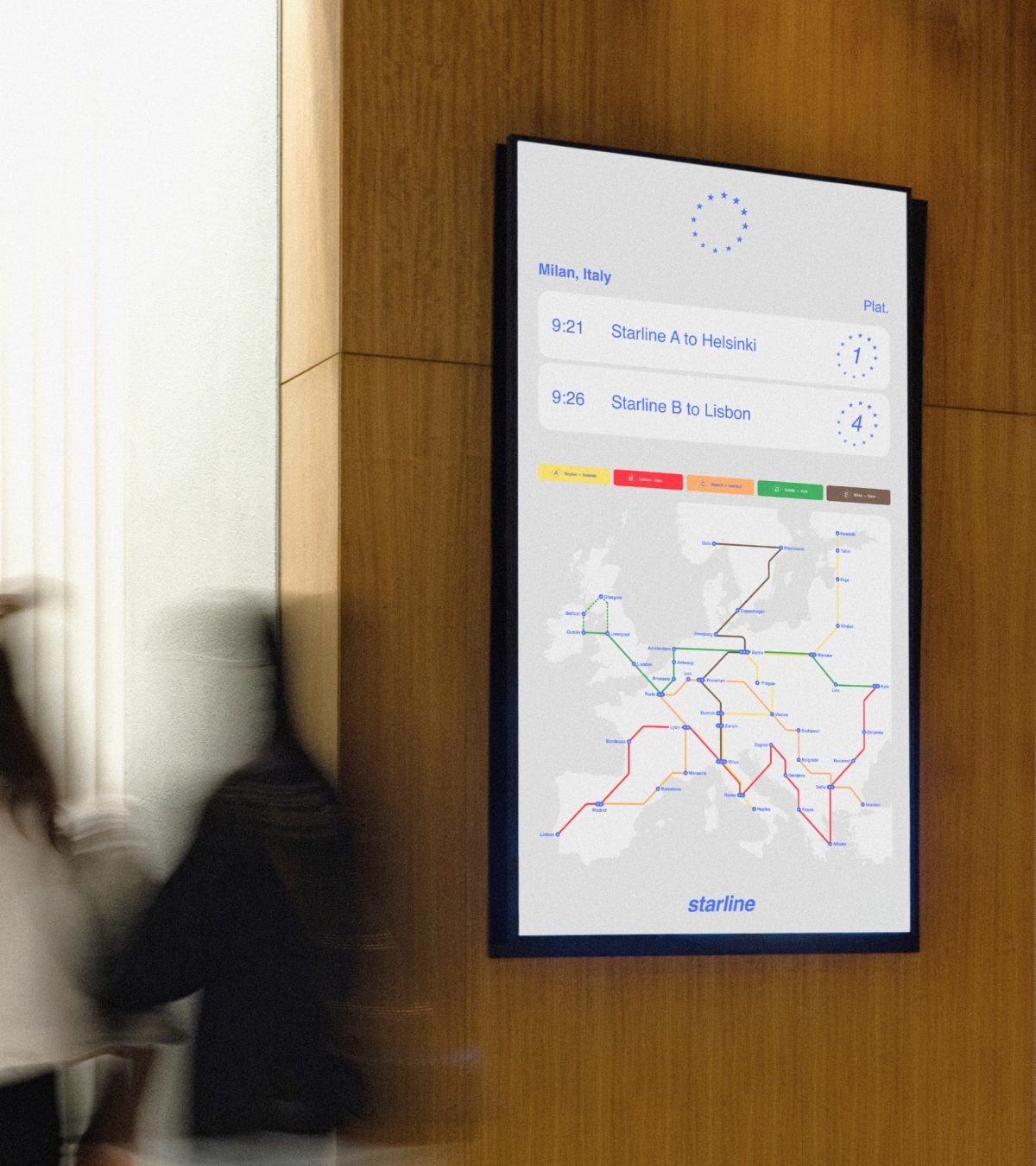 Una parada de la estación