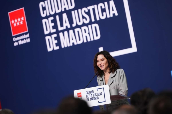 Ayuso presenta la mastodóntica Ciudad de la Justicia: 