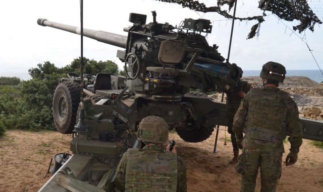 El Ejército despliega una unidad de artillería en Mallorca para reforzar la vigilancia marítima
