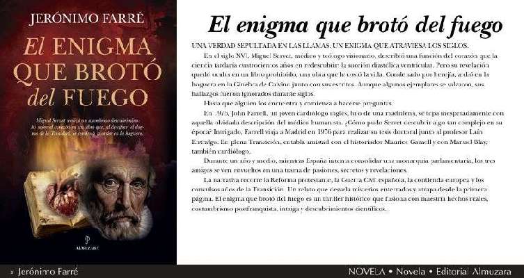 Almuzara presenta 'El enigma que brotó del fuego', de Jerónimo Farré