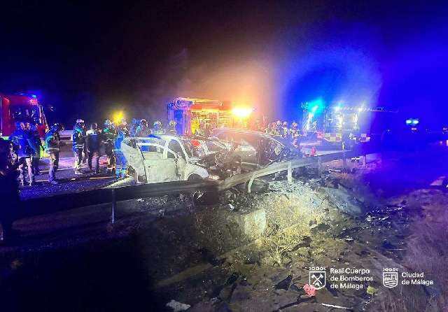 Cuatro muertos, uno de ellos policía, en una persecución por un robo en Málaga