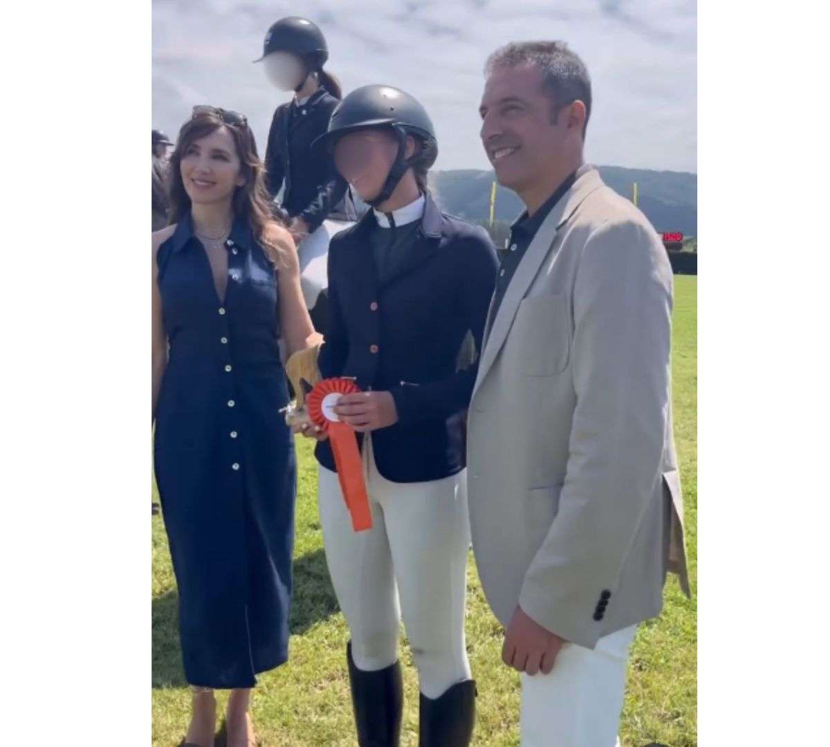 Paloma Lago y Alfonso Villares en Equiocio el pasado mes de agosto