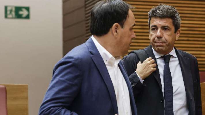 Mazón vive su sesión de control más plácida desde la dana frente a un PSOE desactivado por Santos Cerdán