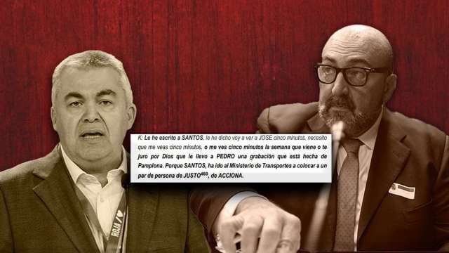 “Te juro que le llevo la grabación a Pedro”: la tensa discusión entre Cerdán y Koldo por su influencia sobre Puente