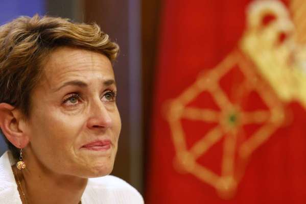 Chivite pasa de silenciar los cohechos en Navarra a las lágrimas por el adiós de Cerdán