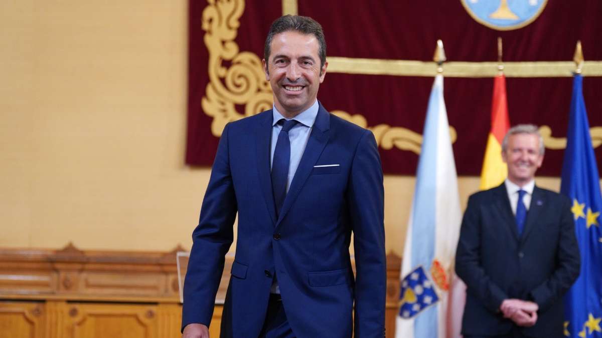 Alfonso Villares en su toma de posesión como consejero, en 2023