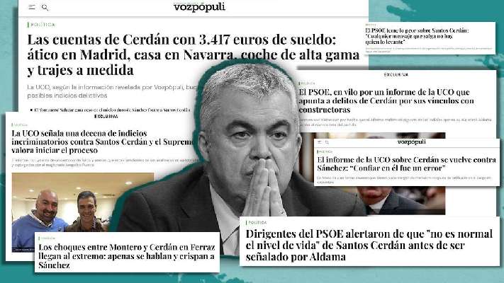 Las exclusivas de Vozpópuli que anticiparon el escándalo: del “nivel de vida” de Cerdán a los indicios incriminatorios