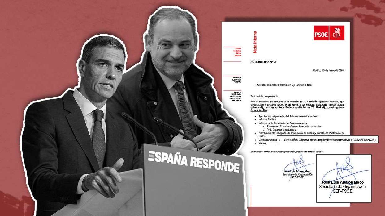 Pedro Sánchez y José Luis Ábalos (montaje) - Montaje de Susana Crespo