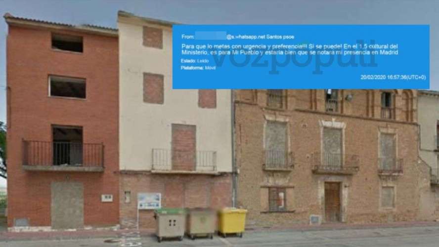 Santos Cerdán quiso favorecer un proyecto de obras en su pueblo natal para que 