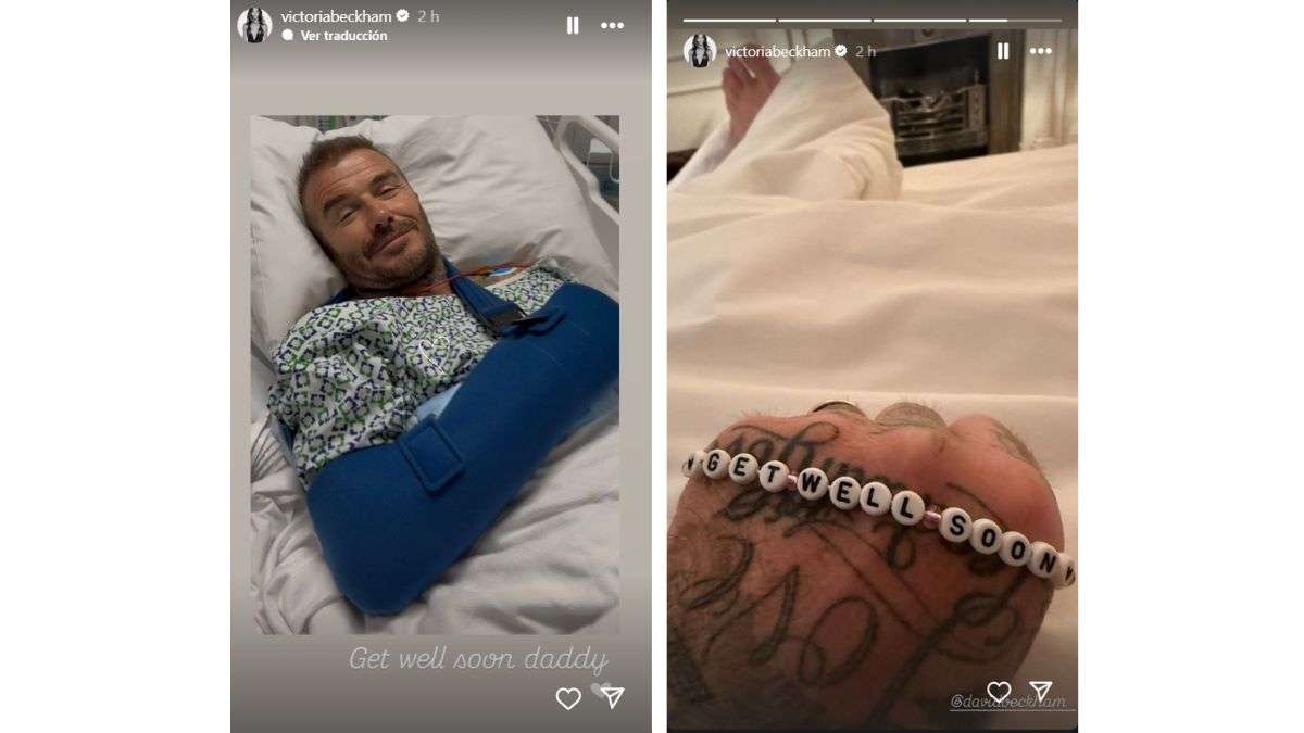 Victoria Beckham ha publicado imágenes de David en el hospital