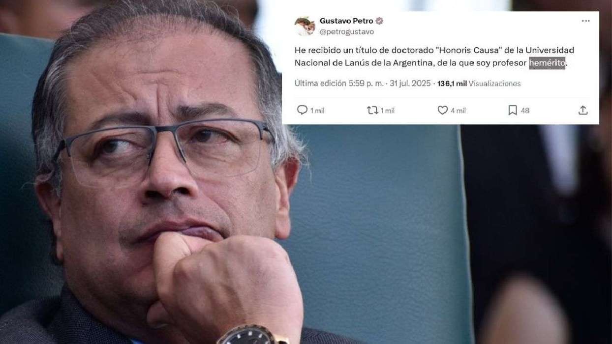 El gazapo de Petro sobre su historial académico: 