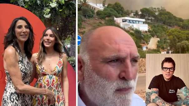 Los famosos afectados por el incendio en Tarifa: de Paz Padilla y el chef José Andrés a Dani Martín y más