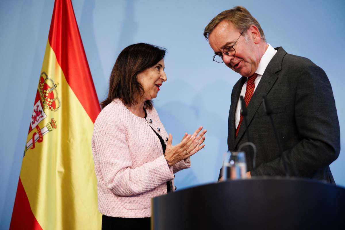 Margarita Robles con Boris Pistorius.