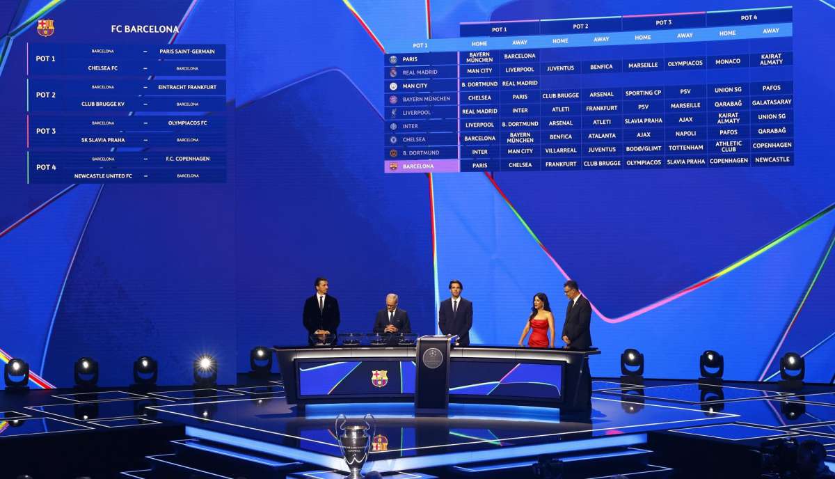 Champions League 2025-2026: este es el resultado del sorteo para el Real Madrid o el Barça