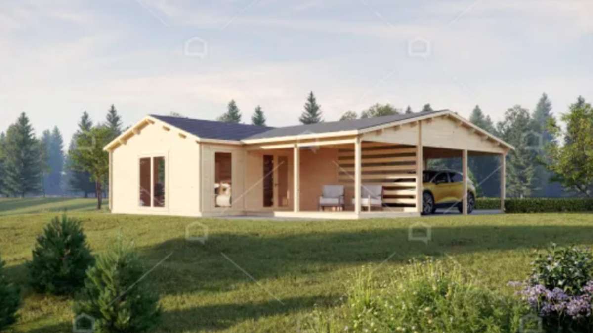 Casa de madera en Madrid por 32.000 euros: 100 metros cuadrados y dos habitaciones