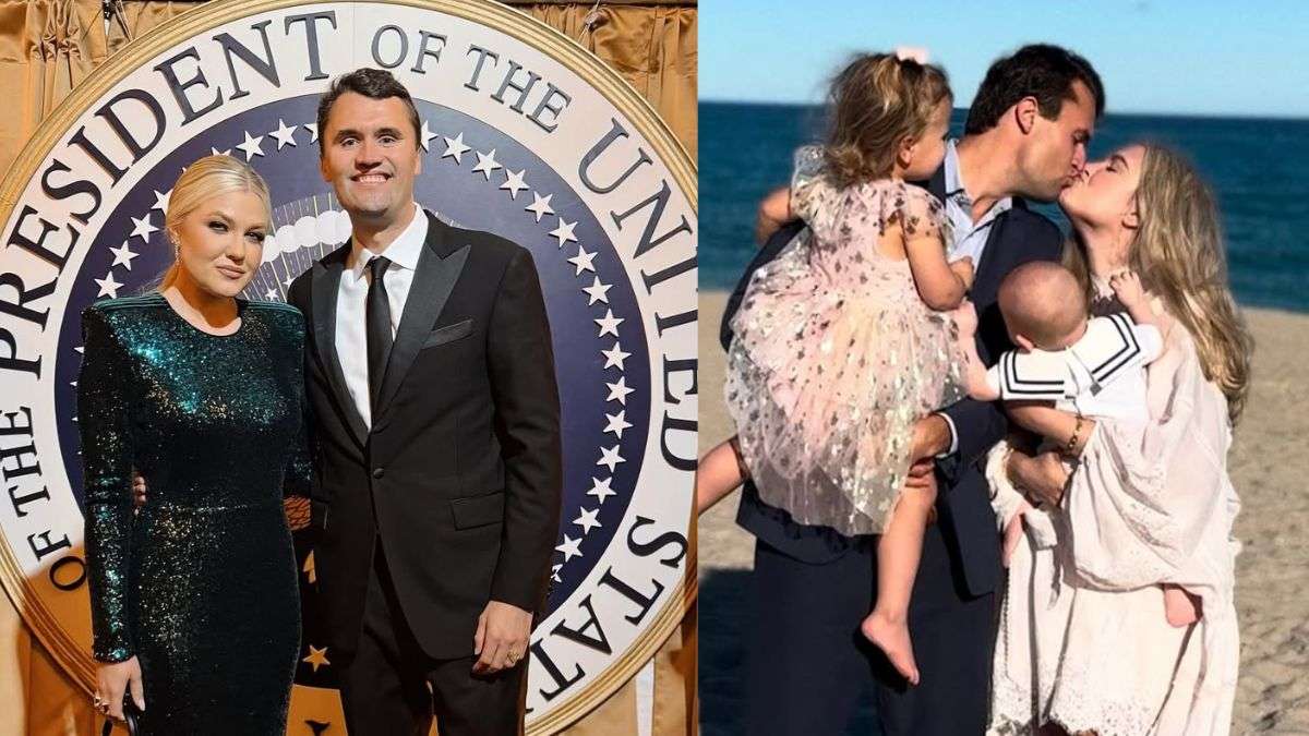 Así era Charlie Kirk, el activista asesinado: su mujer Erika, ex Miss Arizona y empresaria, y sus hijos