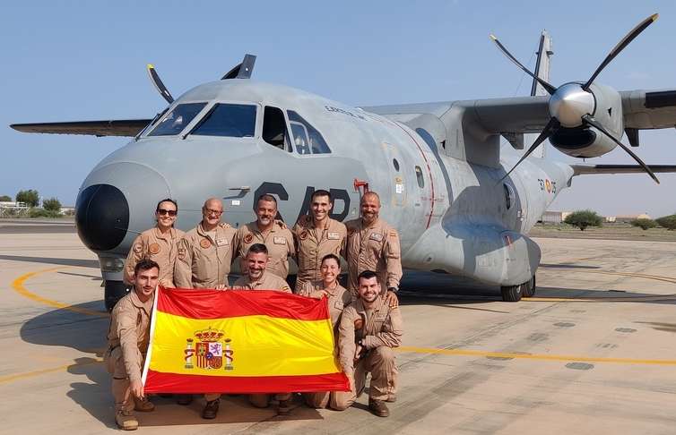 El periplo de 9.500 kilómetros y siete escalas de un avión del Ejército del Aire en el corazón de África