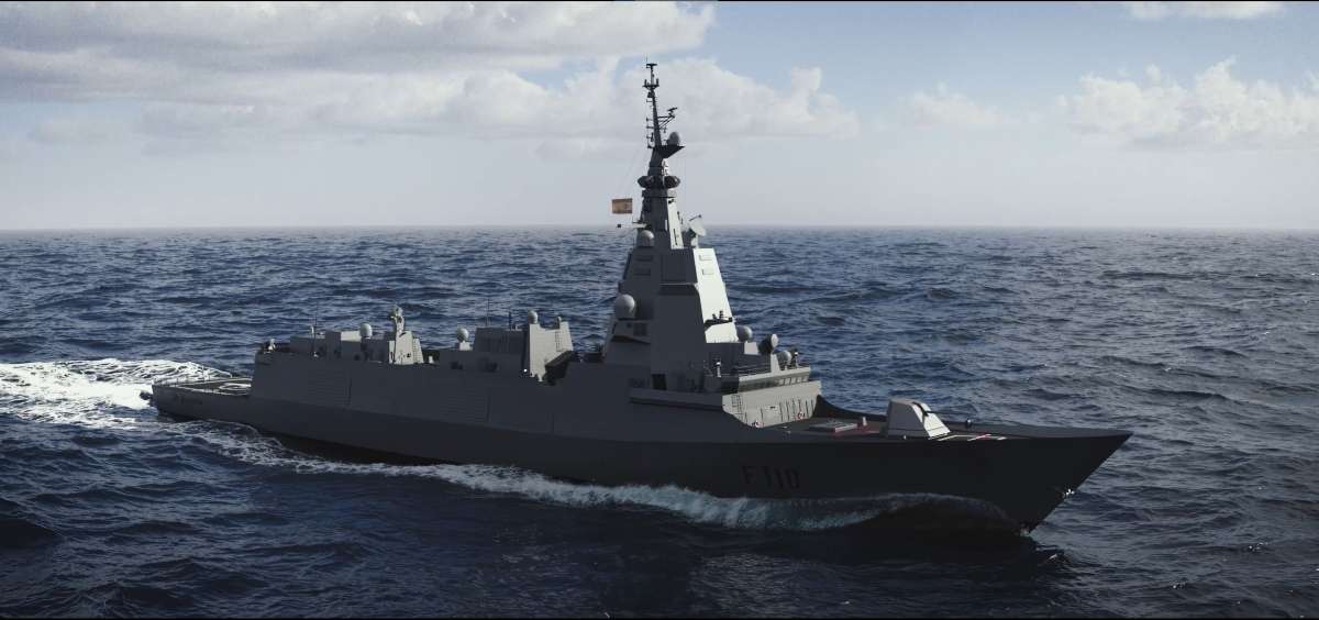 Así es la fragata F110 construida por España: propulsión híbrida y guerra cibernética