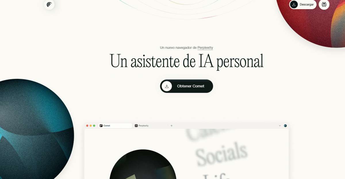 Así es Comet: el navegador de Perplexity que quiere acabar con Google Chrome