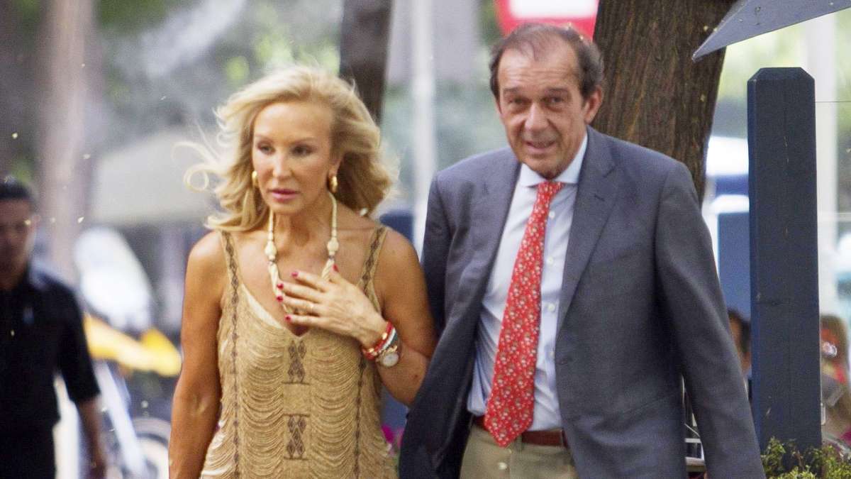 Carmen Lomana y Antonio Gutiérrez juntos en julio de 2014