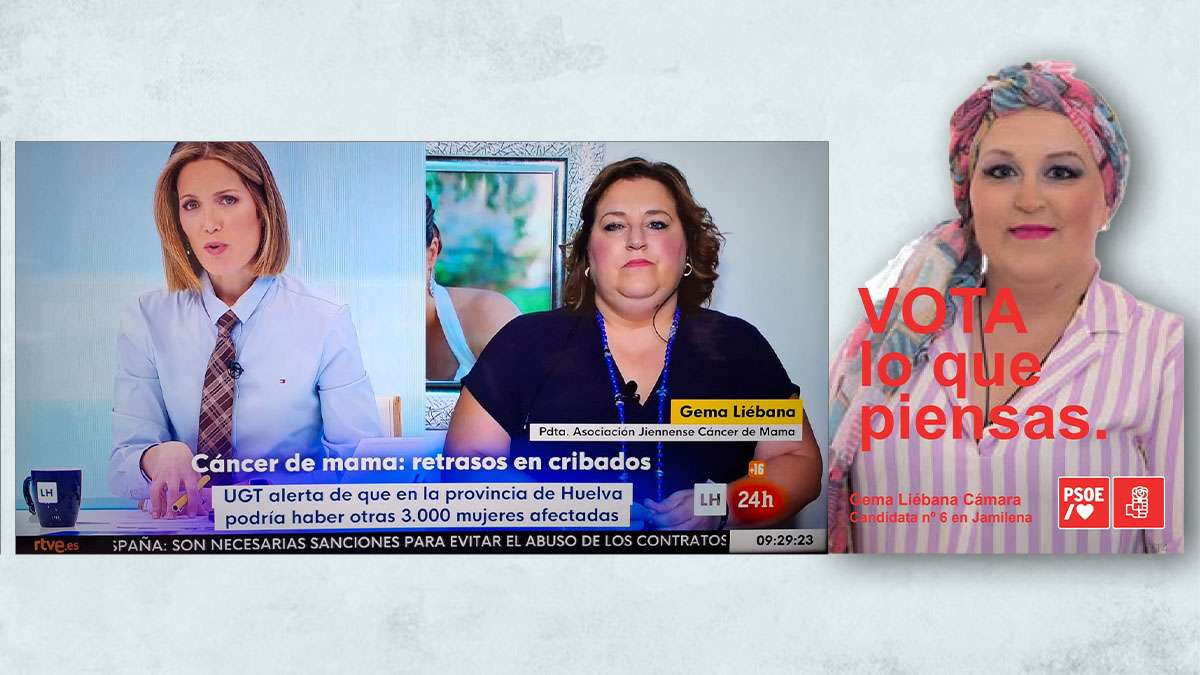 El cáncer de mama, la nueva coartada del PSOE: una candidata lidera una asociación contra Juanma Moreno