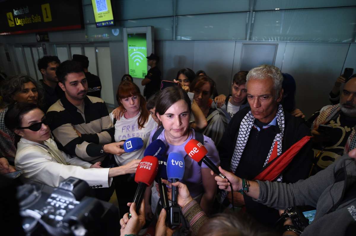 La diputada de Más Madrid y otros tres españoles de la segunda flotilla detenidos por Israel regresan a España