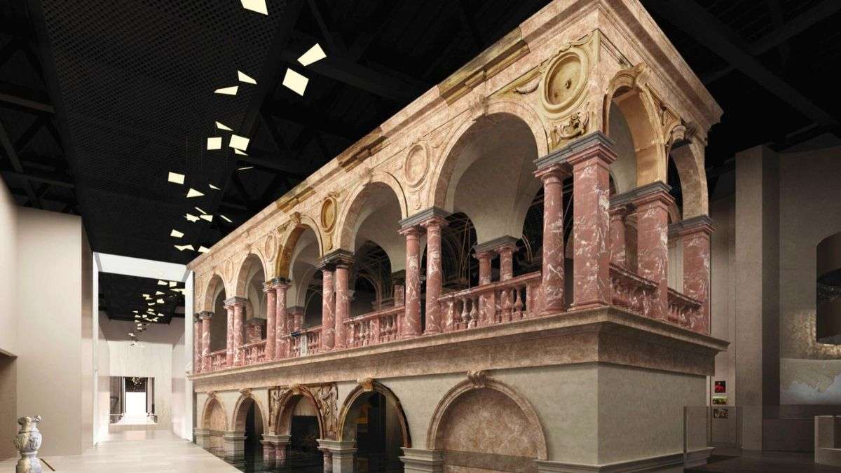 Los arqueólogos descubren un palacio real perdido que ha emergido en un río