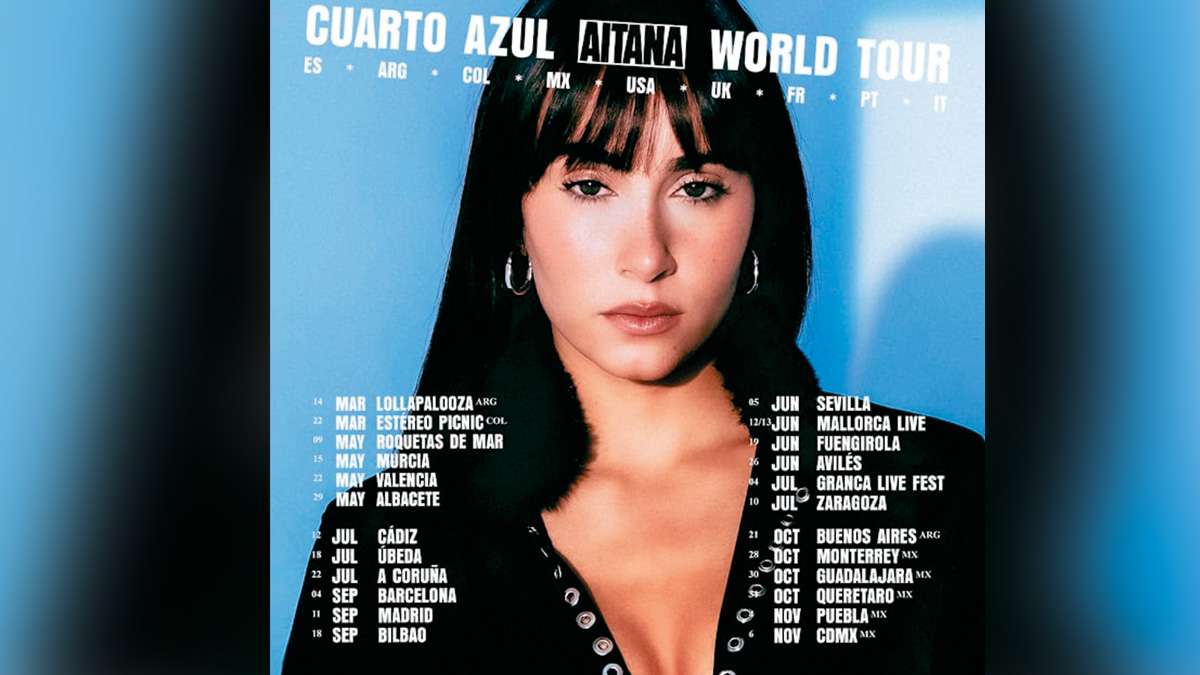 Conciertos de Aitana en 2026: fechas, ciudades y cómo comprar entradas del 'Cuarto Azul World Tour'