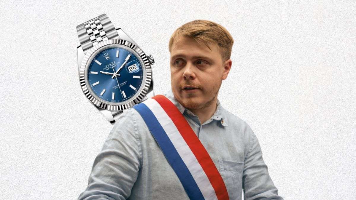 Quién es el diputado antirricos francés que se quitó el reloj para salir en televisión y llama "perrito" a Milei