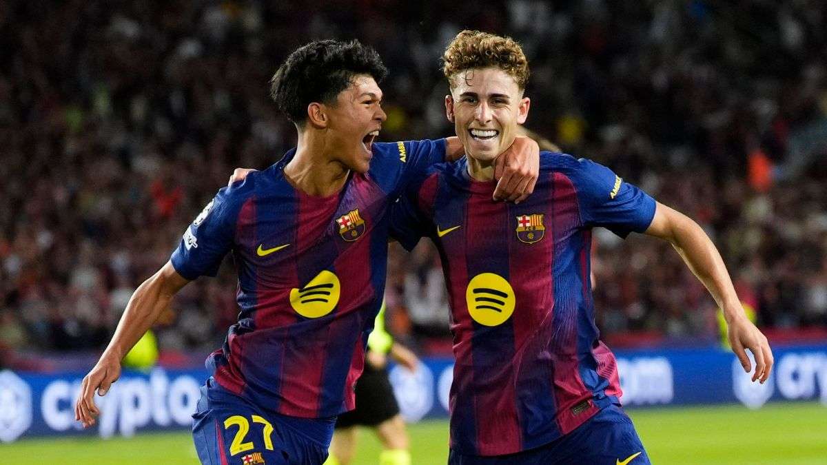 El Barça se divierte previo al Clásico con un hat-trick de Fermín ante el Olympiacos de Mendilibar