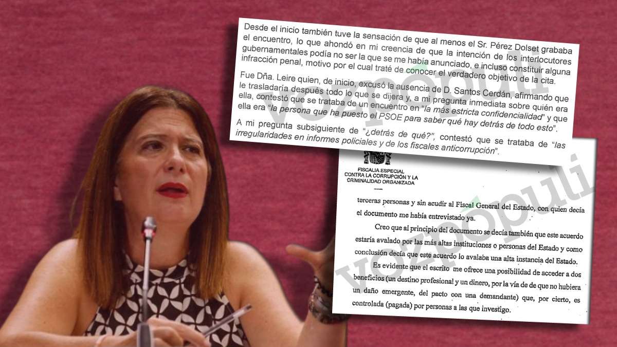 Las cloacas del PSOE ofrecían sus “sobornos” con el “aval” de las “más altas instituciones del Estado”