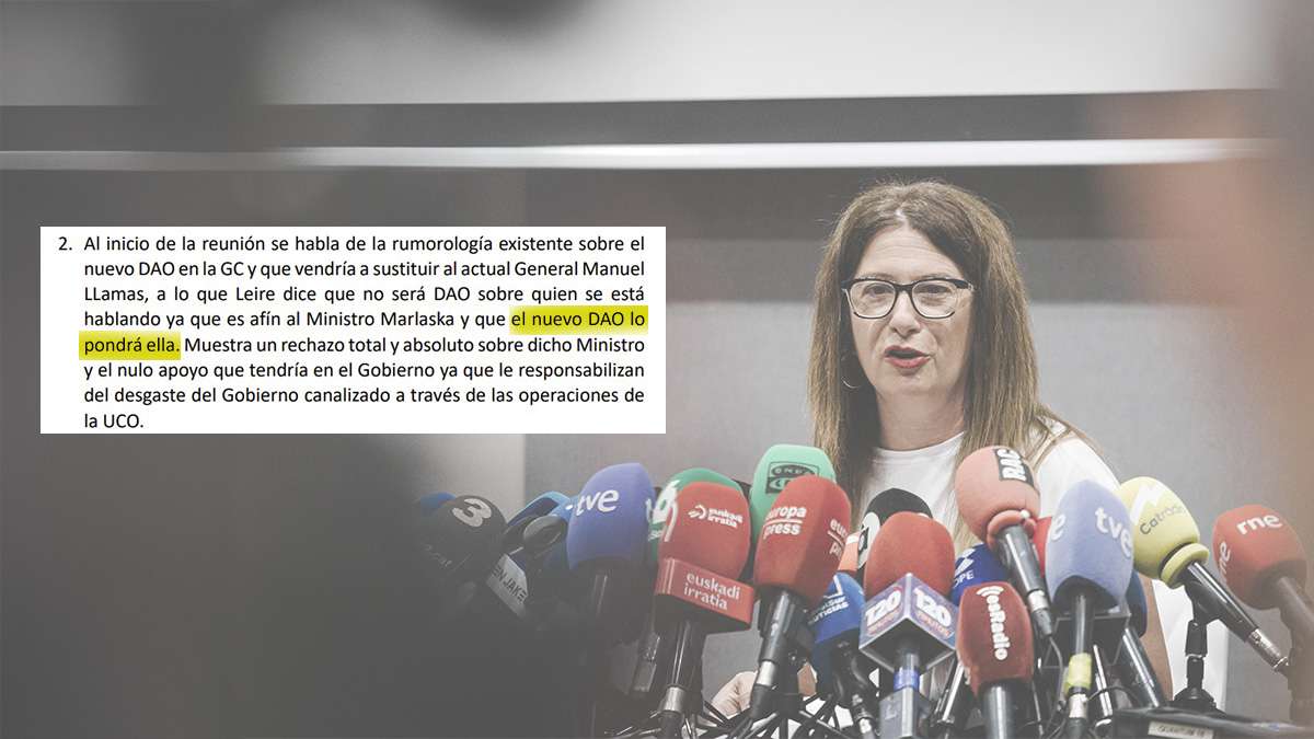 La fontanera del PSOE presumía de influir en la cúpula de la Guardia Civil: "El nuevo director operativo lo pondrá ella"