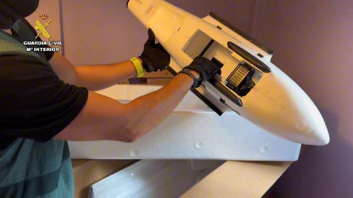 La Guardia Civil acaba con una red que introducía hachís desde Marruecos con drones por el Estrecho