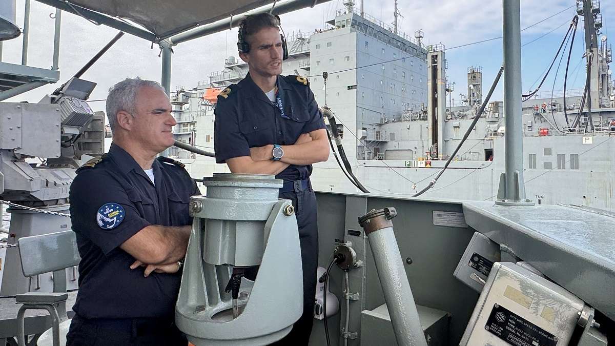 El capitán de fragata Jorge Fernández de Navarrete