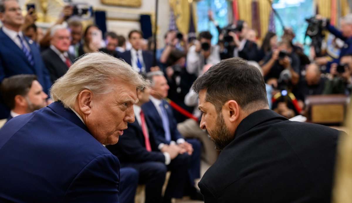 Donald Trump y Volodímir Zelenski en el Despacho Oval