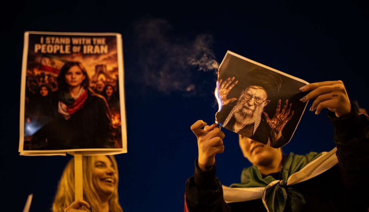 Protesta contra el régimen iraní