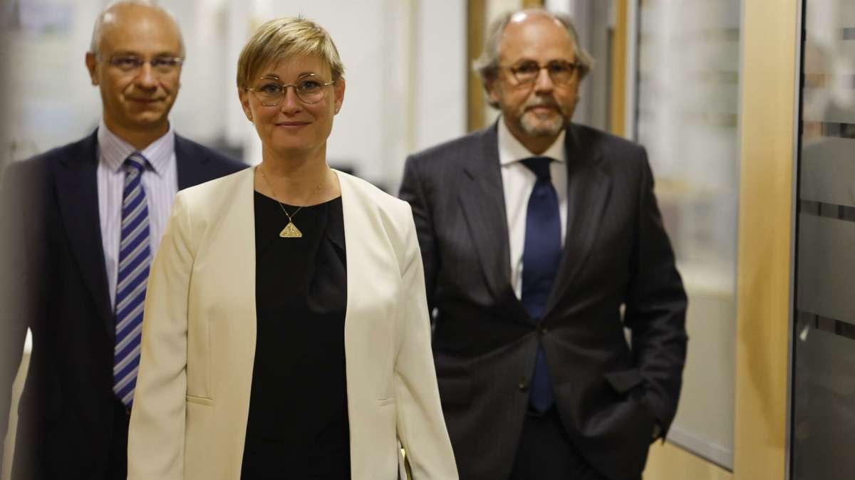 La vicepresidenta de la patronal catalana Foment del Treball, Virginia Guinda. - EFE