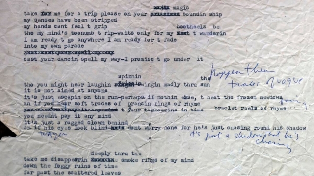 Un borrador perdido de Bob Dylan se convierte en un tesoro de 500.000 dólares